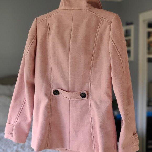 H&M Light Pink Peacoat - Size 8 - Picture 4 of 4